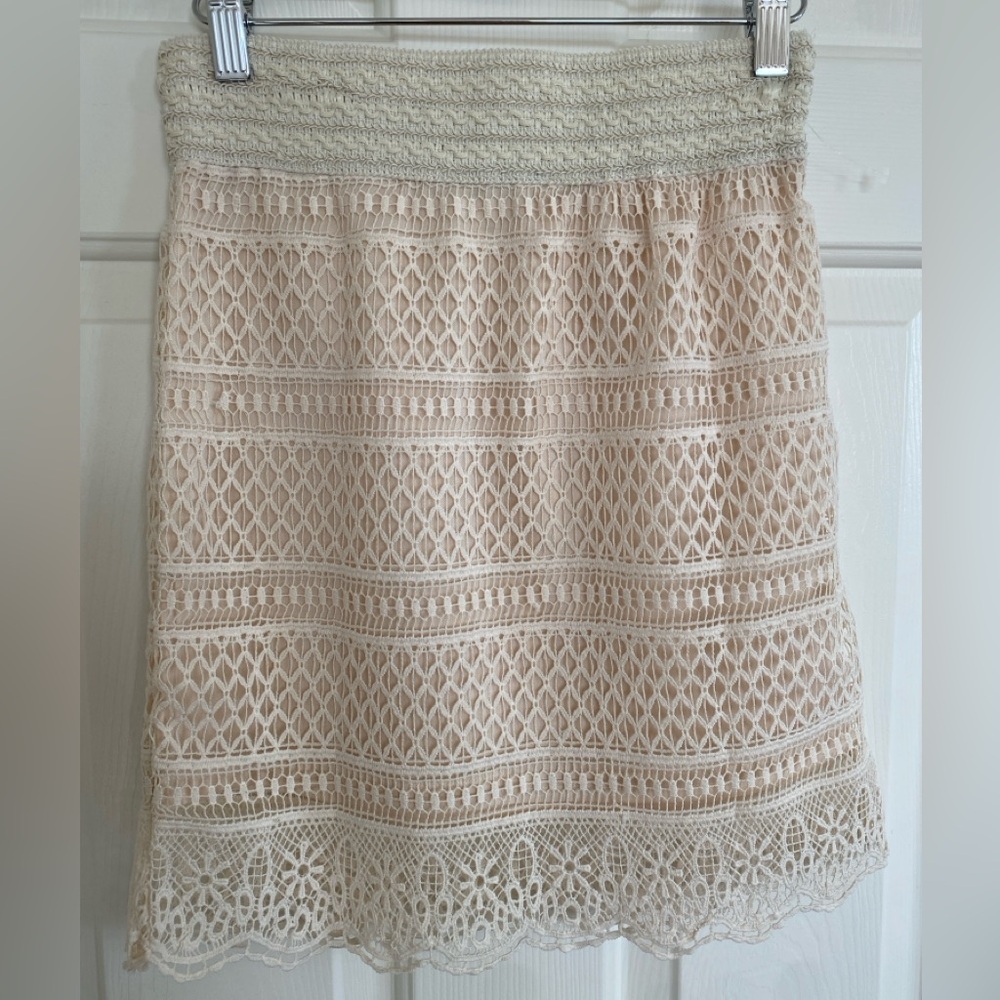 Sweet Journey White Lace Skirt